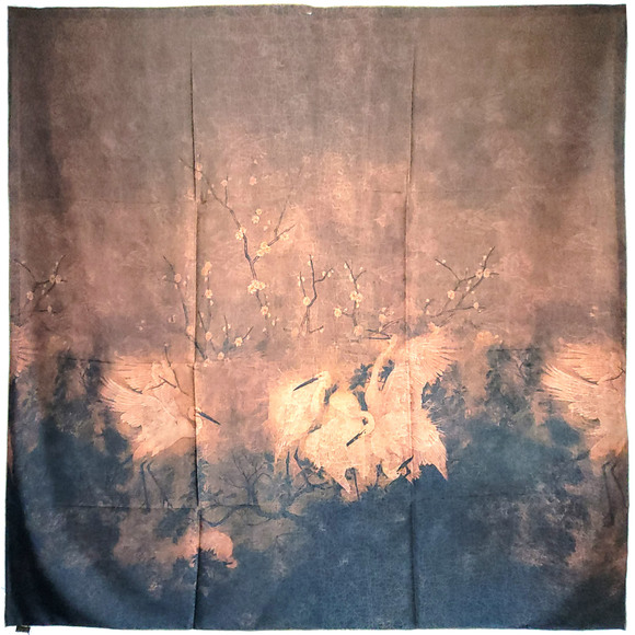 NWT Double Sided Silk Scarf 53"x53" Large Square Shawl Wrap XiangYunSha 36741 - Picture 13 of 15